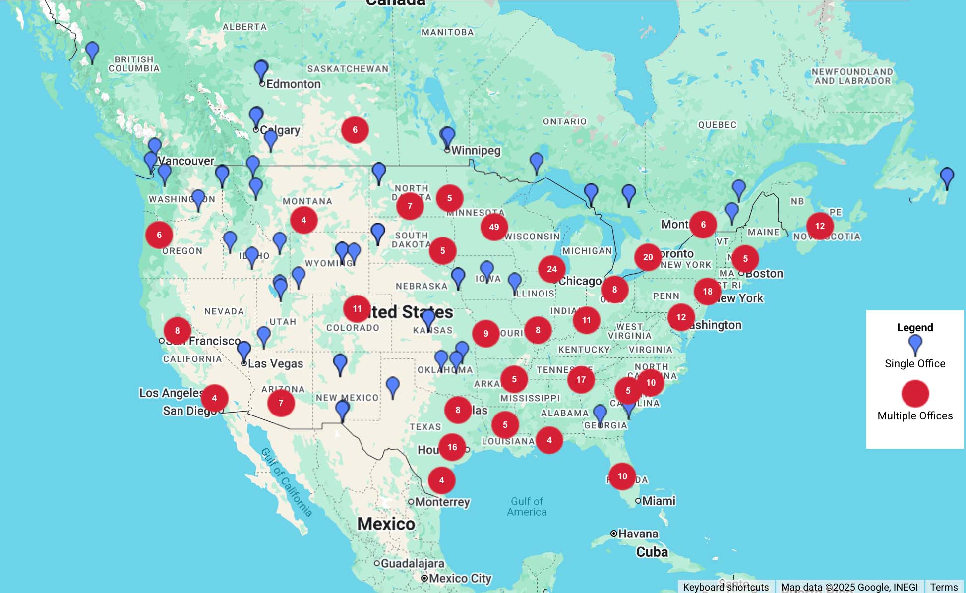 National Coverage Map